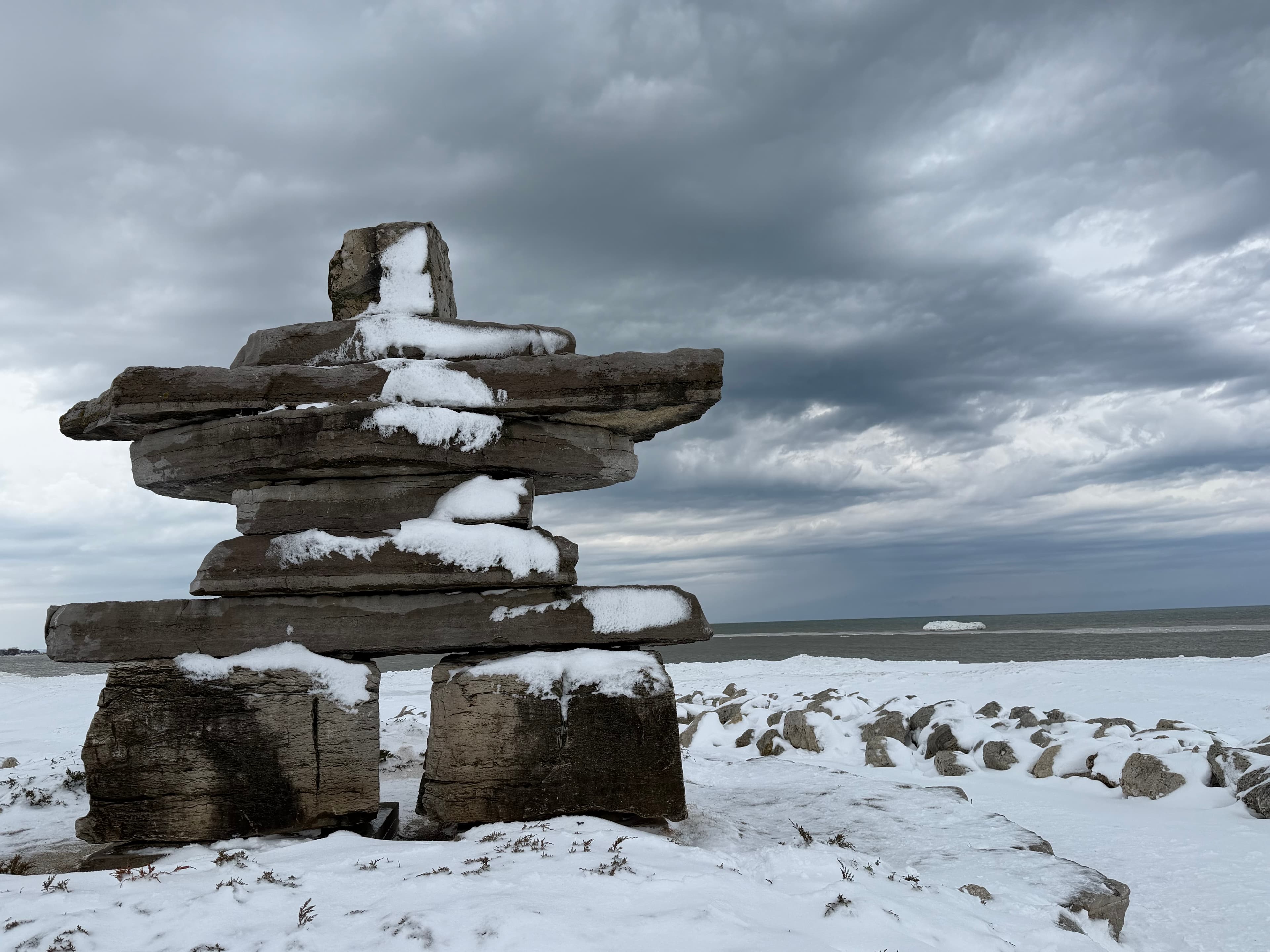 Canada winter family trip photo